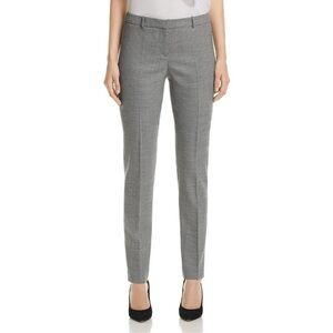 Boss Hugo Boss Black White Tilunana Slim Fit Wool Dress Pants